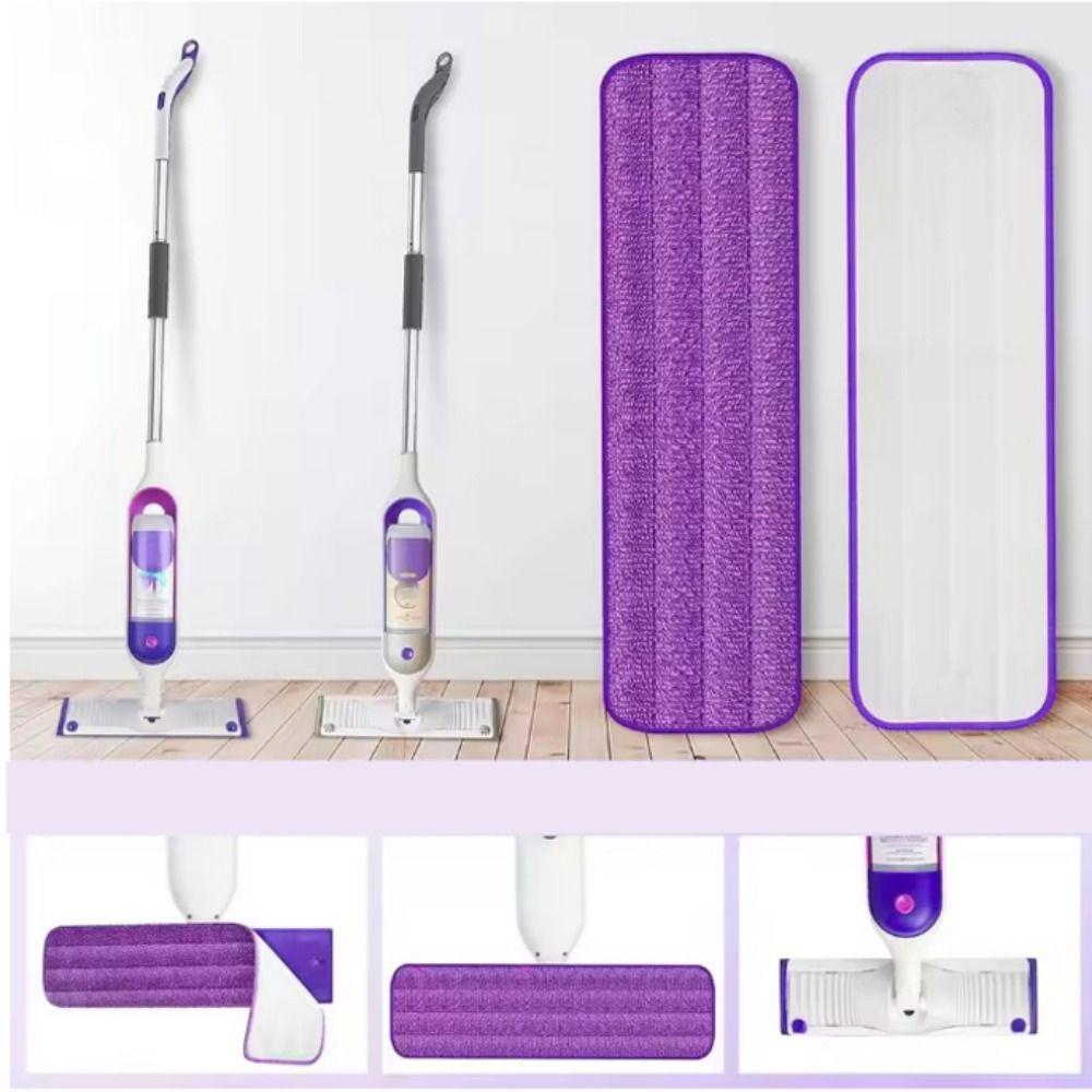 4 pieces/set Soft Microfiber Mop Pad Washable Flat Mop Cloth Spray Mop Pad Mop Head Bathroom