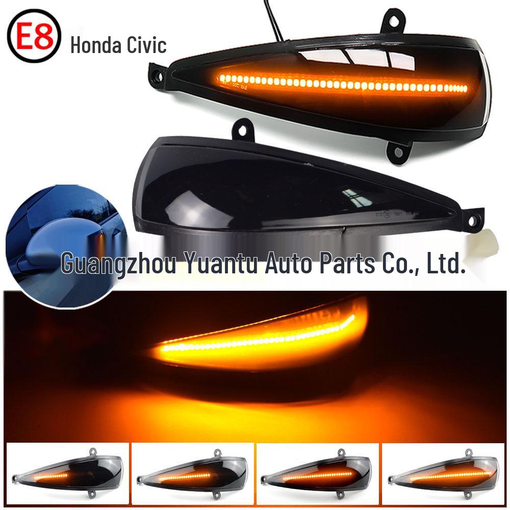Honda Civic Hatchback MK8 Type-S/R Rearview Mirror Turn Signal Cover with Sequential Light