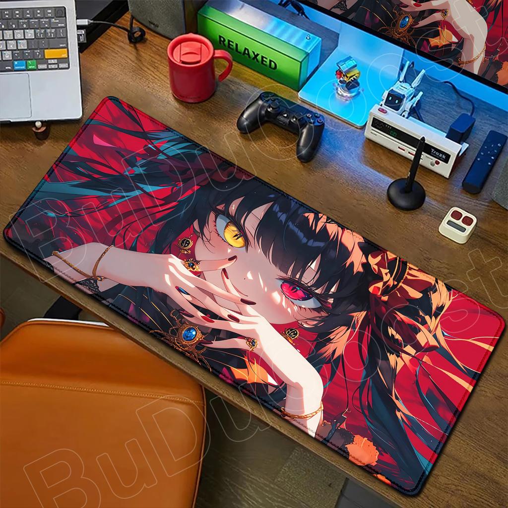 HD Cute Girl Large Mousepad Anime Date A Live Mouse Pad Laptop Gaming Accessories Keyboard Desktop Tokisaki Kurumi Toka Yatogami