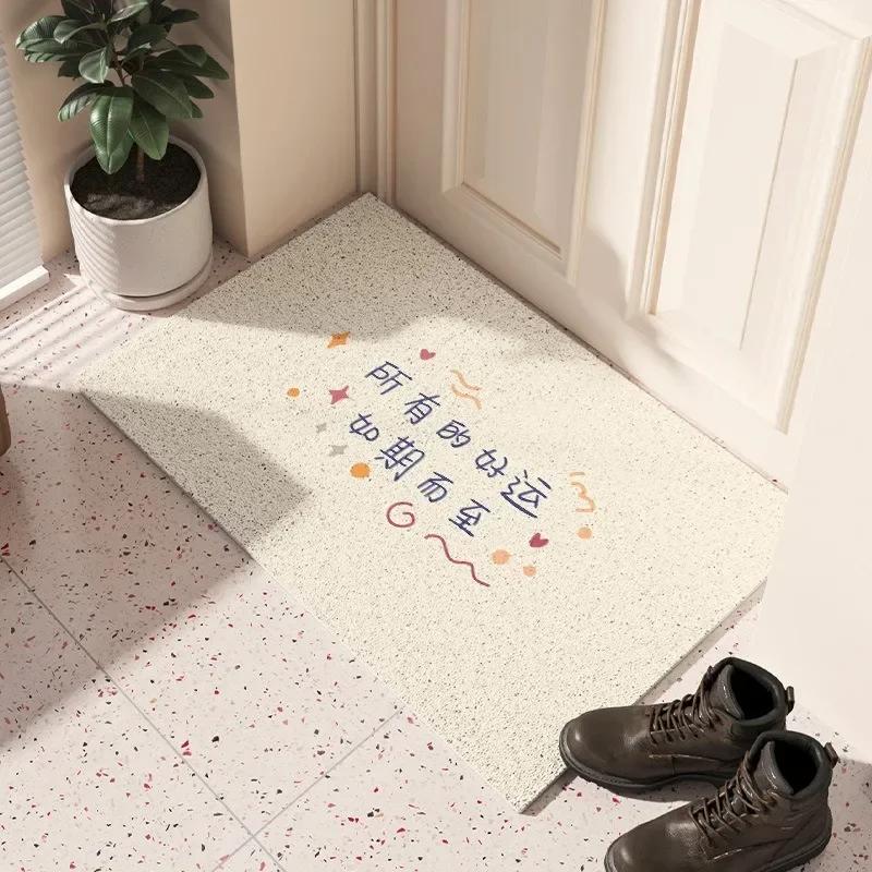 Cartoon Cat Series Mat Non-slip Easy To Clean Rug Wrinkle-Resistant Doormat Indoor Washroom Entrance Decorative Washable Carpet