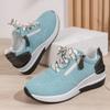 Women's Casual Sports Shoes Fashion Versatile Large Size Casual Sports Shoes Slope Heel Platform Casual Shoes