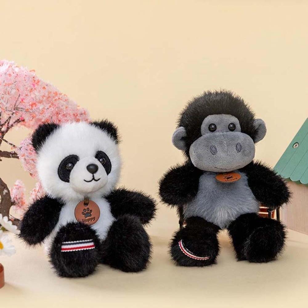 Bee Plush Animal Key Ring Polyester Monkey Key Chain Creative Cat Dog Pendant Bag Charm