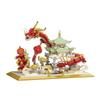 Year of the Dragon Micro-Particle Building Blocks: Auspicious Lion & Dragon Set - Spring Festival Gift