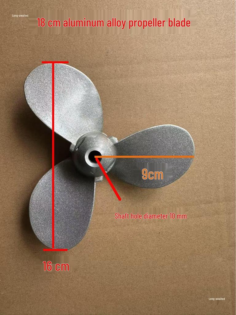 18cm Aluminiumlegierung Rückwärtslauf-Außenbordmotor-Propeller