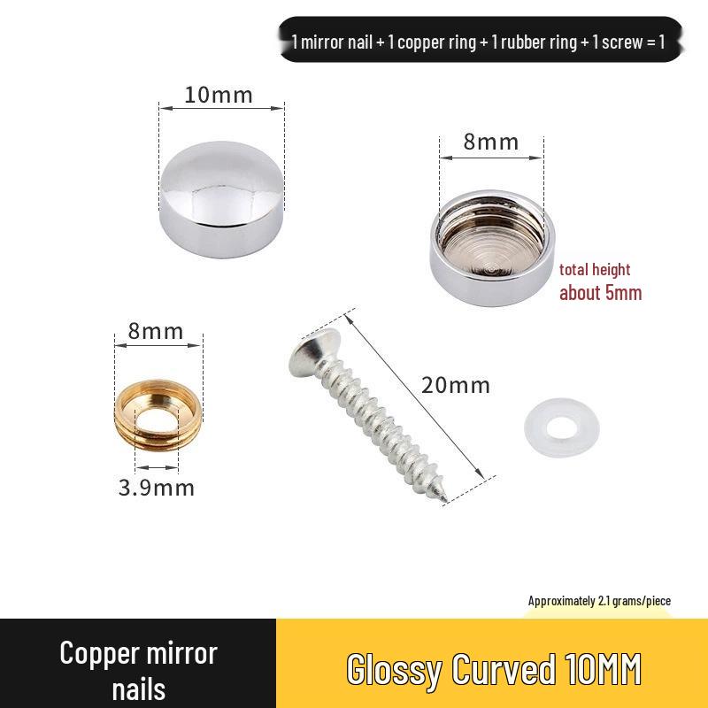 

Copper Mirror Nail Cap for Decorative Covers