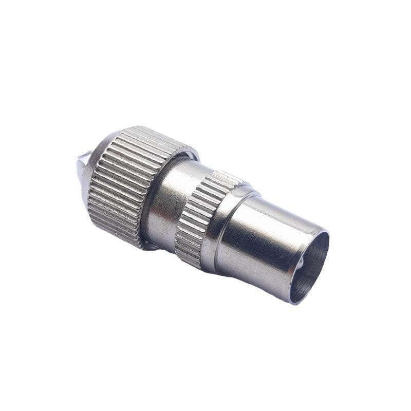 Antenna TV Placcata Nichel Spina RF Maschio Giunto di Bambù Cavo 9.5