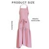 Cotton Linen Apron Pinafore Dress Cooking Apron Waitress Servant Apron Women Kitchen Apron for Cooking Gardening