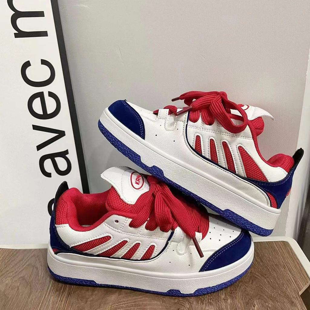 New Summer Fashion Lightweight Contrasting Sports Shoes Men's and Women's Niche Casual Student Skateboard Shoes