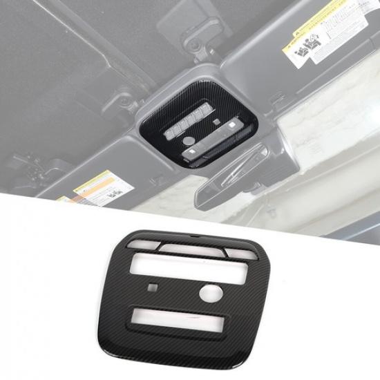 Interior Front Reading Light Panel Trim Cover for Ford Bronco + Carbon Fiber