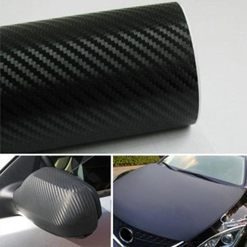 Car Styling 4D Carbon Fiber Vinyl Film High Glossy Warp Motorcycle Car Stickers