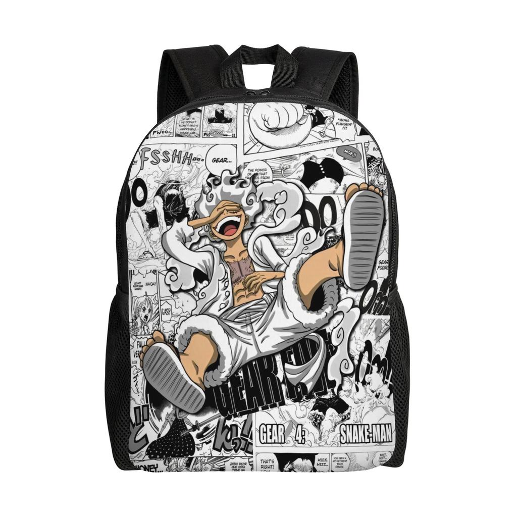 One Piece Casual Backpack Sports Student Hiking Travel Luffy Zoro Sanji Daypack for Men Women College Shoulder Bag
