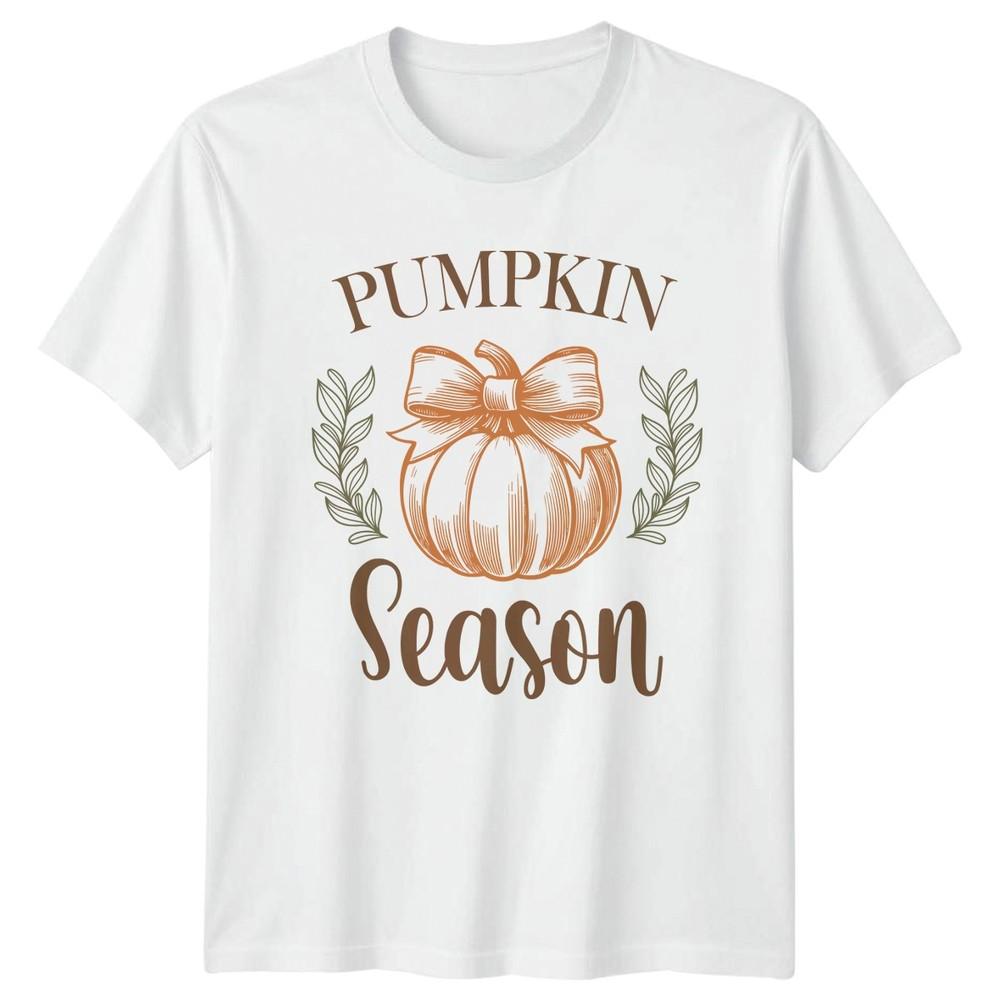 Pumpkin Season Fall Autumn Graphic Tee Unisexs TShirt Unisexs Top S