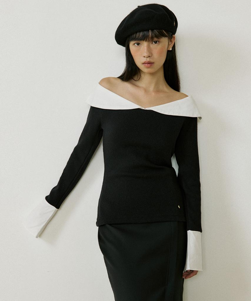LUCIR ZU Sailor Collar Sleeve (Black)
