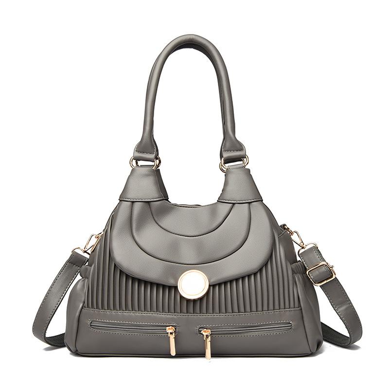 Hand-held Shoulder Bag, Pleated, Simple and Distinctive Crossbody Bag, A Niche Design Bag