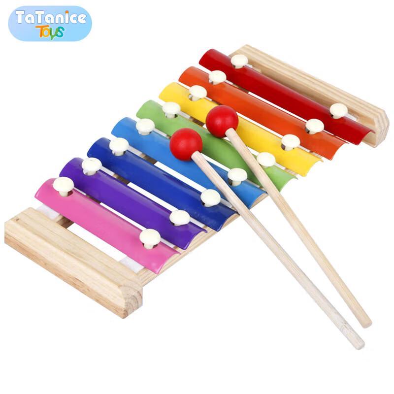 TaTanice Kids' Wooden 8-Note Xylophone