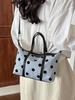2026 Large Capacity Korean Polka Dot Canvas Tote - Women's Versatile Summer Shoulder Bag