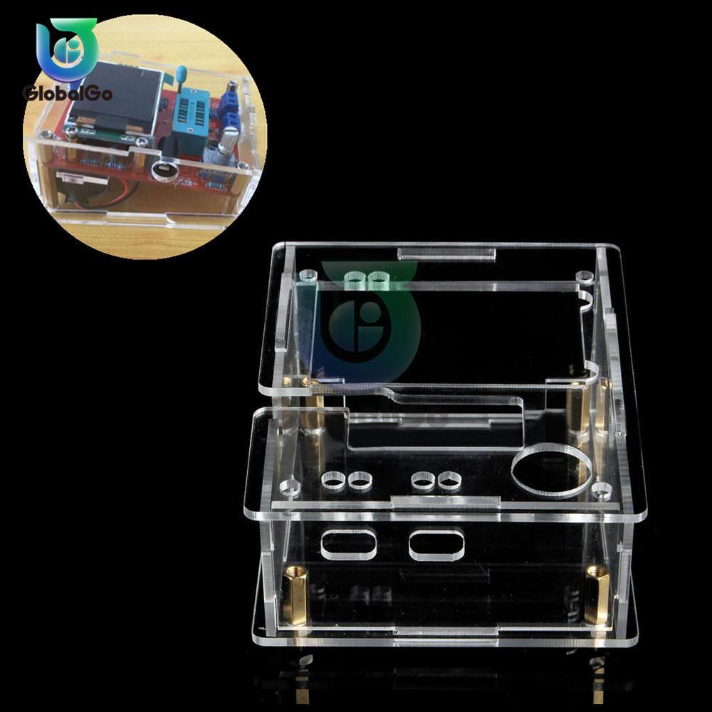 GM328B Mega328 LCR-T4 Box Clear Acrylic LCR-T3 Case Shell Housing For LCR-T4 Transistor Tester ESR SCR/MOS LCR T4