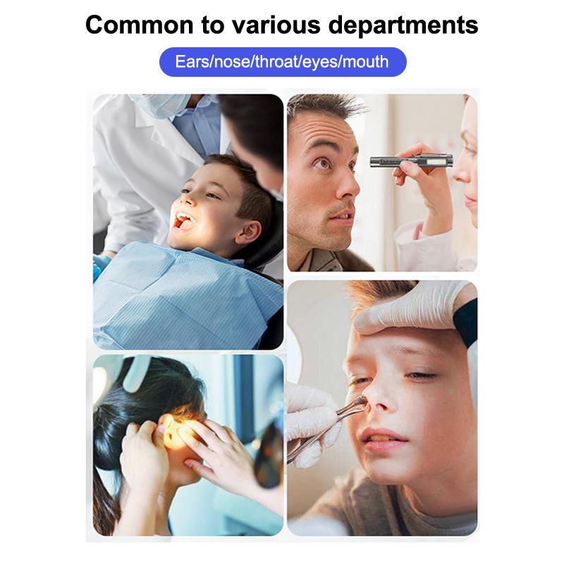 Rechargeable Medical Handy Pen Light Dual Light Source Led Flashlight Mini Pocket Doctor Oral Examination Penlight Clip Lamp
