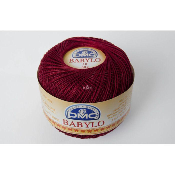 Babylo Gross Crochet Yarn. 10 - Col. 815 - Cherry