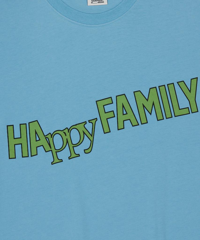 Yunibeoseugameonteu Happy Family Crop T-Shirt_Blue