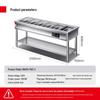 Demashi Commercial Insulated Buffet Food Warmer Table