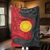 1PC Aboriginal Art Blanket Vibrant Dot Soft Comfortable All Seasons Perfect Sofa Office Travel Home Gift Idea