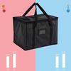 Large Insulated Thermal Tote Bag Zipper Cooler Storage Tote Bag For Food Delivery Camping Foil Lined Multi-Size