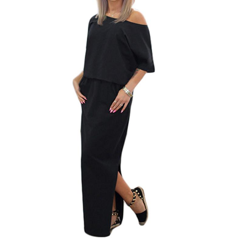 Elegant Summer Loose Pocket Dress Featuring Stylish Cutout Design And Soft Knit Fabric