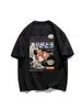 New Japanese T-Shirt Unisex's And Wounisex's Brand Pure Cotton T-Shirt Cartoon Printing Plus Size Wounisex's Clothing Shipping 1232