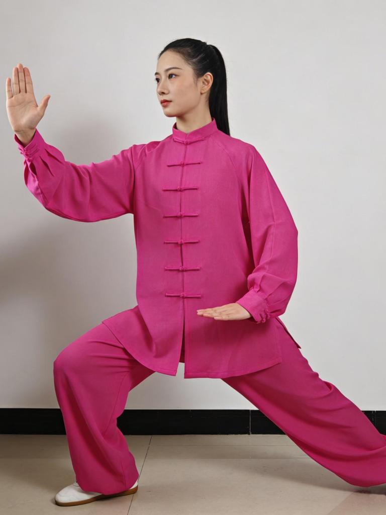 Royal Cheng Baumwolle Leinen Tai Chi und Wushu Aufführungsuniform für Damen und Herren - Frühling/Sommer Stil