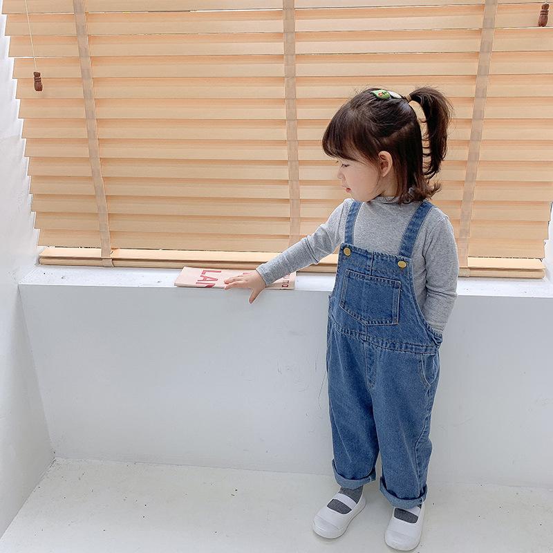 Girls Casual Fashion Jeans Little Girls Spring Toddler Overalls Fall Kids Clothes Pants