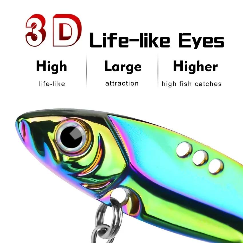 5pcs Metal Vib Blade Lure 7-25G Sinking Spinner Vibration Baits Vibe Swimbait for Bass Pike Fishing Pesca Lures Kit