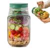 Salad Jars with Lids Lids Meal Prep Salad Can with Leakproof Salad Dressing Seasoning Box