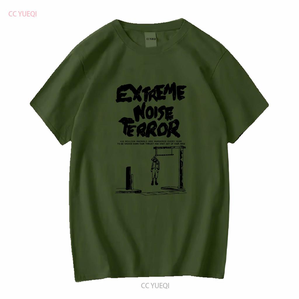 EXTREME NOISE TERROR T-Shirt, Baumwolle, Weiß, Herren, S bis 5XL, PM1024, Vintage-Waschung, weich, Streetwear, leicht bequem