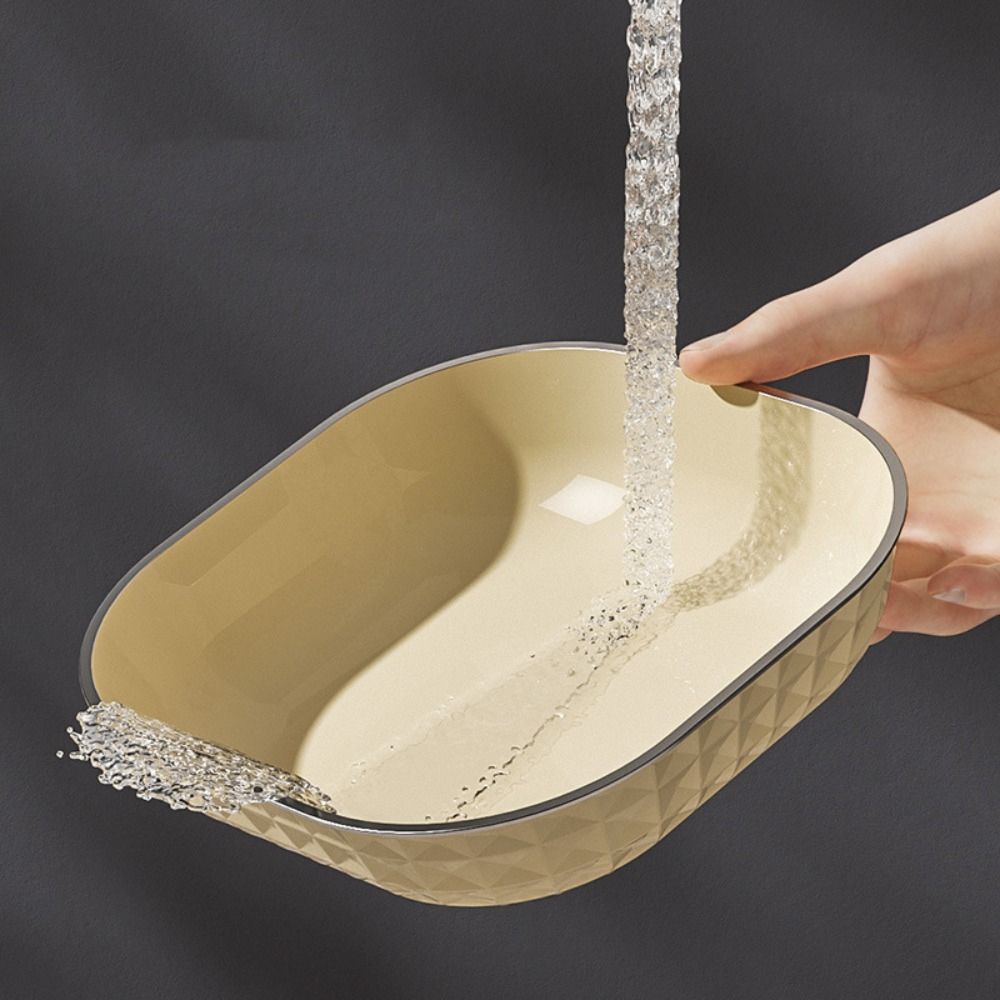 

White Snack Tray Square Spitting Bone Dish Multifunctional Sauce Dish Dinning Table PP with silver edge