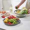 Folding Heating Covers Food Splash-Proof Microwave Cover Multi-Function Microwave Tray With Bottom Fresh-Keeping Cover Tool