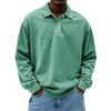 Men's Long Sleeve Polo Shirts Mens Breathable Tees Casual Golf Polo Shirt Lapel Collar Work T-Shirt Bottoming Pull On Tops