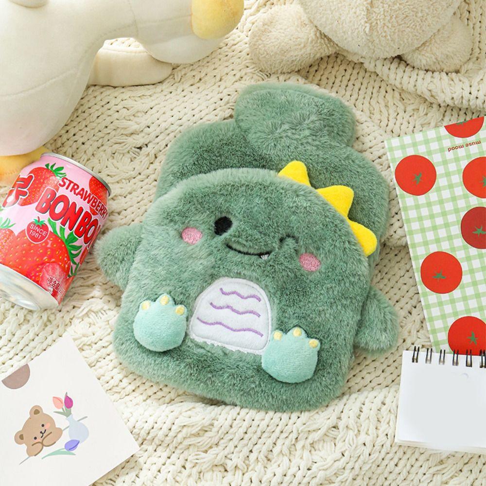 Removable Cartoon Warm Water Bag Leak-proof Water-filling Bottle Cartoon Hot Water Bottles  Gifts