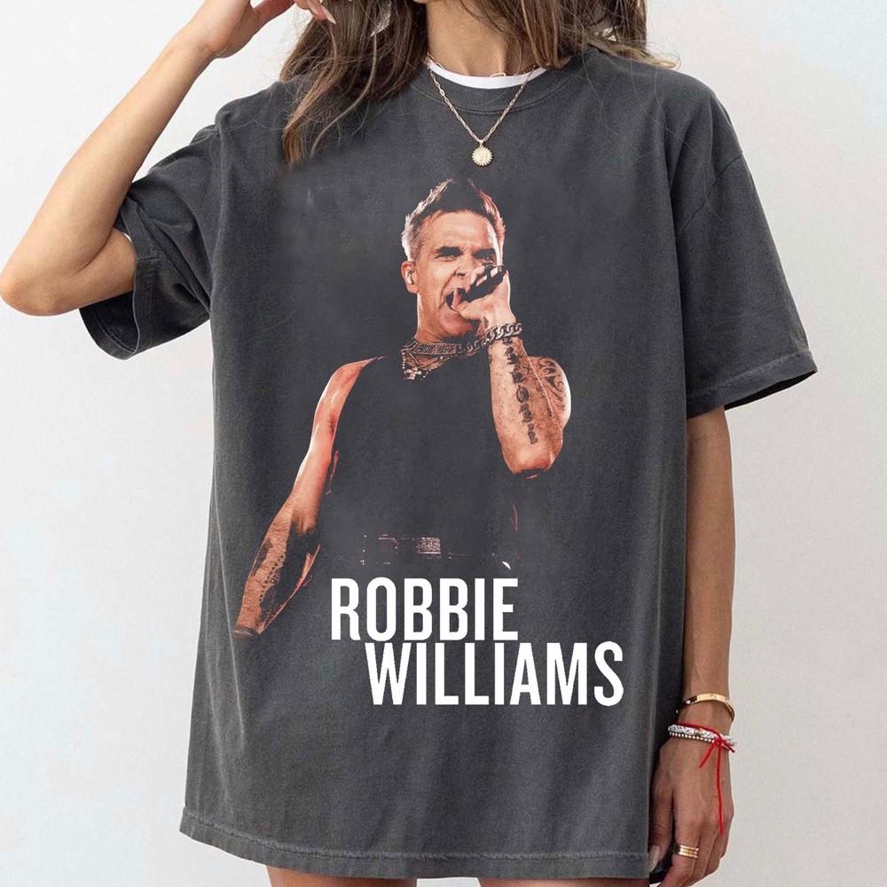 Robbie Williams 2025 Tour Concert T-Shirt Full Sizes S-5XL Unisex T-Shirt XXL