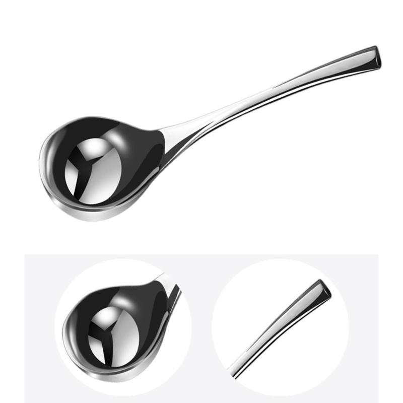Functional Stainless Steel Soup Spoon Family Size Stainless Steel Soup Ladle With Comfortable Long Handle for Cooking