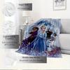 1pc Flannel Frozen II Elsa Anna Olaf Sven Kristoff Sofa Throw Blanket Bed Coverlet Gift Home Decoration