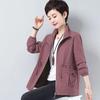 Short Jacket Women's Spring and Autumn Loose Large Size Blouse, Casual Windbreaker, Short Thin Jacket