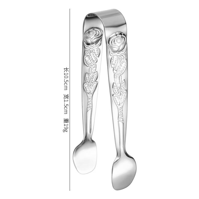 abdo Stainless Steel Rose Pattern Food Clips