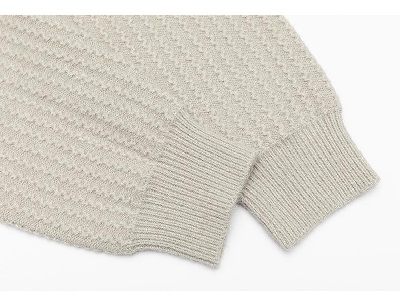 Men's Retro Knit Stand Collar Pullover - New Autumn/Winter Arrival, Versatile, Trendy, Loose Fit Sweater with Buttons