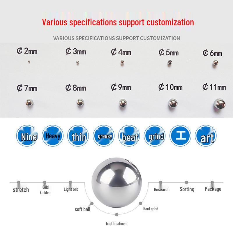 Polierte 304 Edelstahlkugeln: 5mm, 6mm, 8mm | Kleine Kugellager & 201 Edelstahl