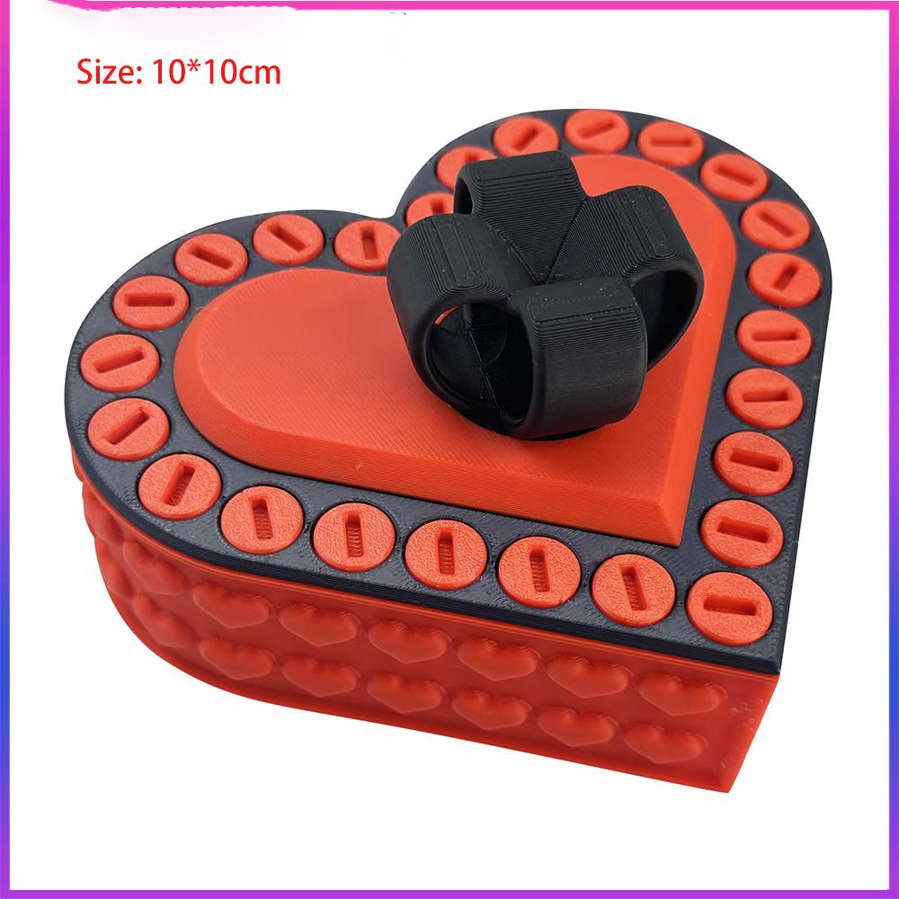Latest 3D Printed Present Box Love Annoying Present Box With Screws Playful Prank Screw Box Colorful Exquisite Sundries Storage Container