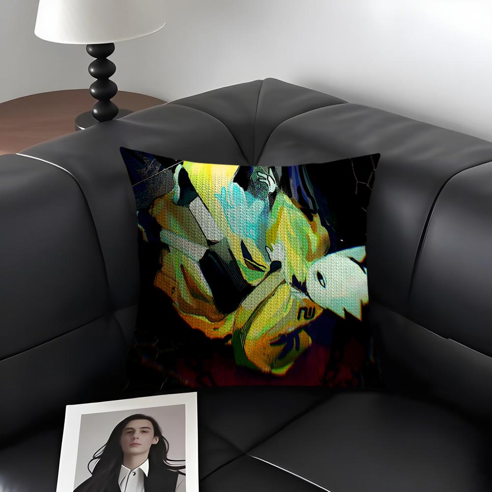 Cool NNine SolsS Game Cushion Cover Natural Linen Organic Fabric DoubleSided Printing Sofa Home Decor Gift Pillow Case