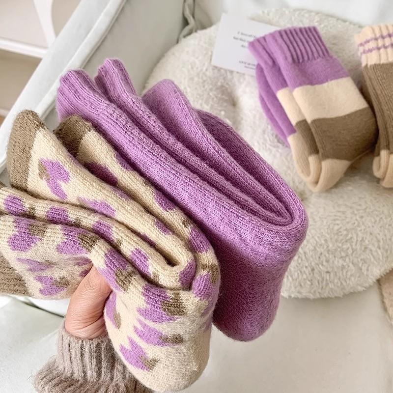 4/1 paar Gezellige Zachte Thermosokken voor Dames Ademende Premium Wandel Lichte Sokken