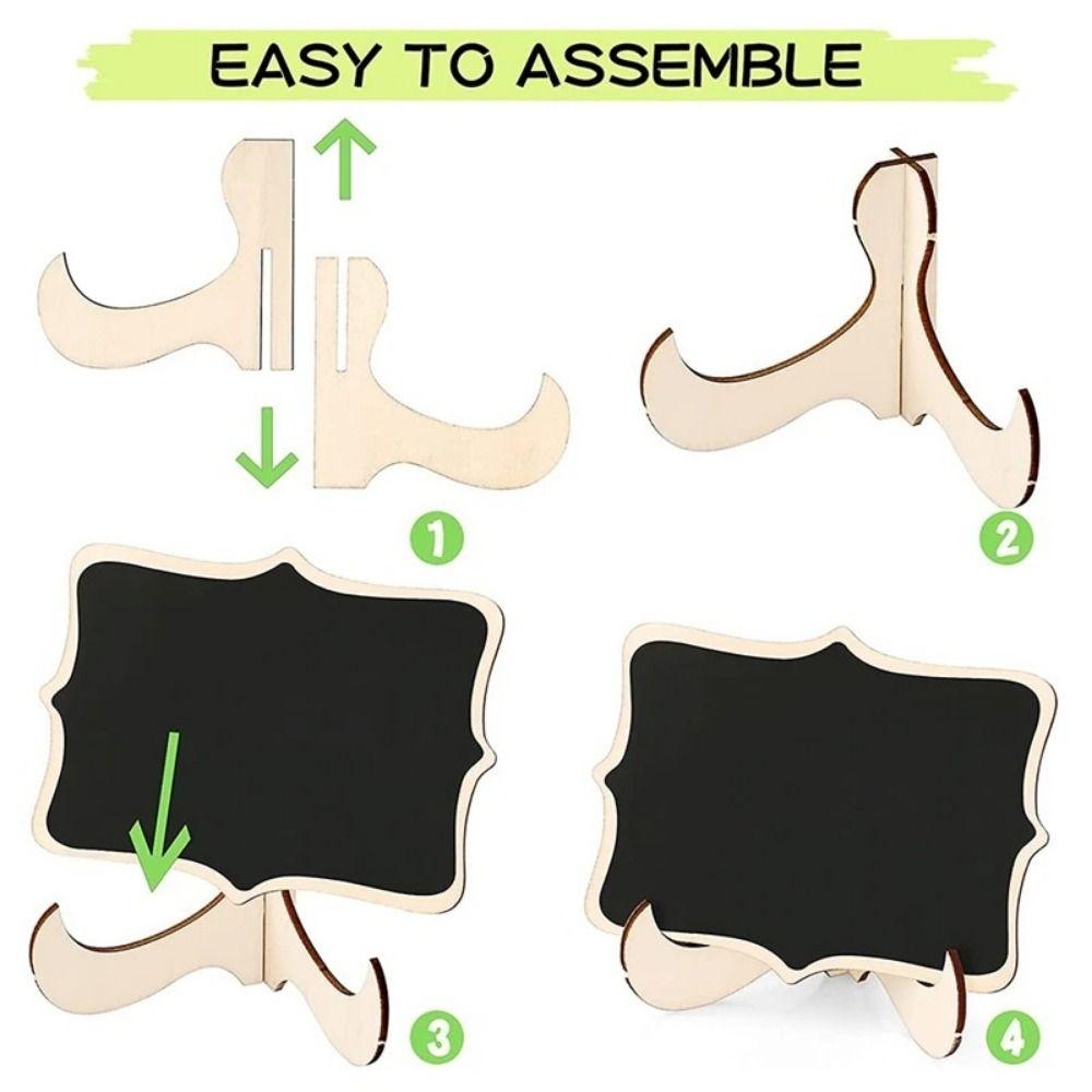 10pcs Creative Message Blackboards with Easel Stand Wedding Place Cards  Party Supplies