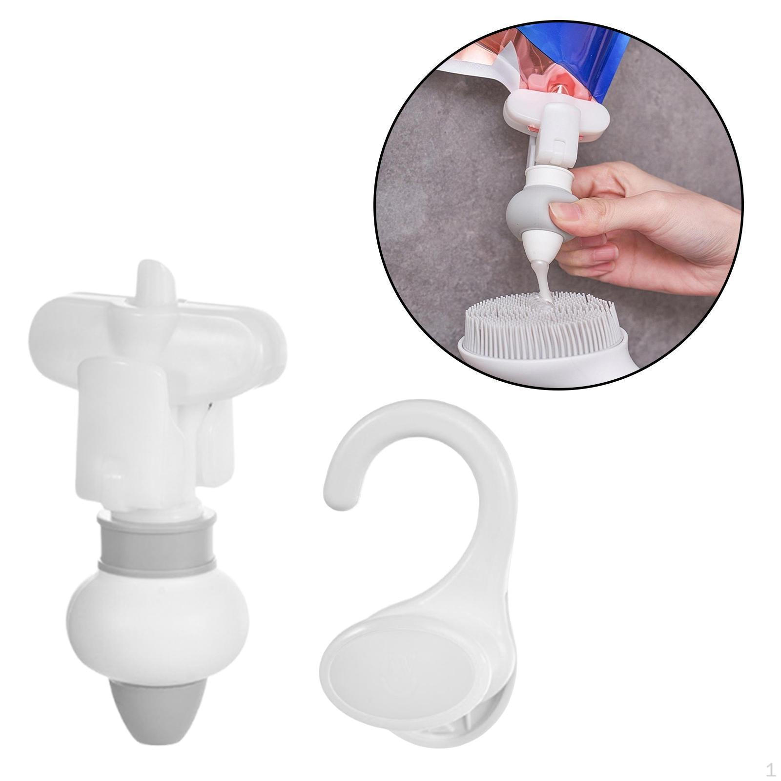 

Refill Pouch Hanging Dispenser Hook Accessories Liquid Replacement Tool Shower Accessory сірий